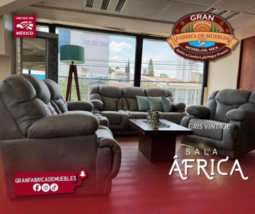 Sala Africa Moderna 321 Premium 1 Reclinable - Imagen 2