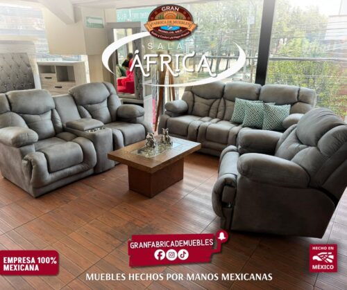 Sala Africa Moderna 321 Premium 1 Reclinable - Imagen 3