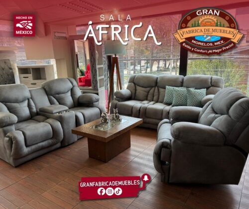 Sala Africa Moderna 321 Premium 1 Reclinable - Imagen 4