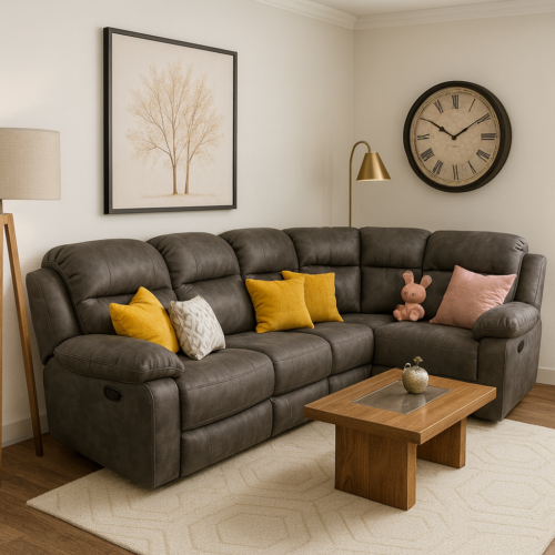 Sala Modular Hermes Esquinera Especial Premium 2 Reclinables