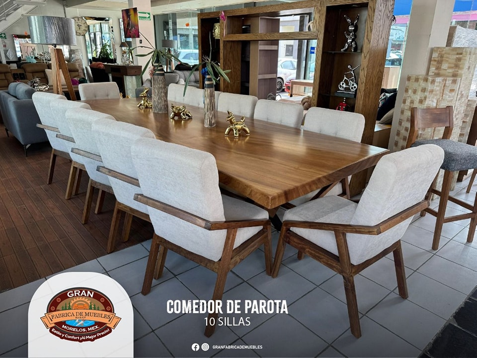 Comedor de Parota 10 Sillas