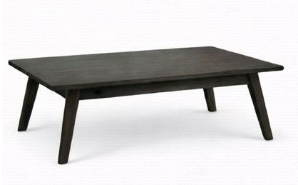 Mesa de centro rectangular en chocolate oscuro