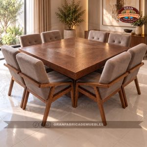 Comedor Diamante Cuadrado de 8 Sillas